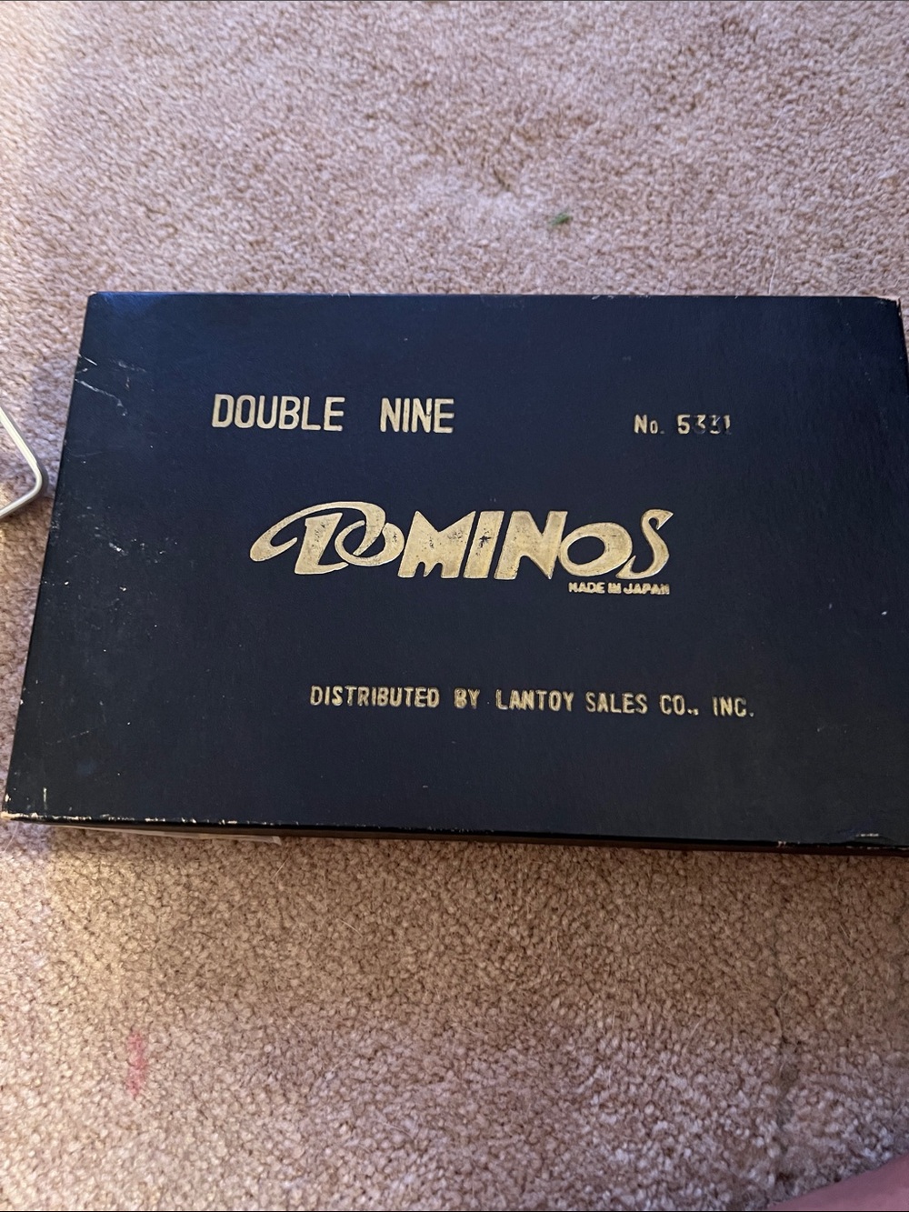 Double Nine Set in Black with Gold Lettering